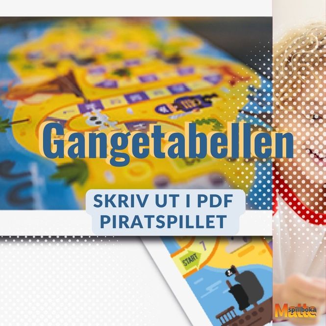 Hovedbilde Gangespillboka pdf- piratspillet
