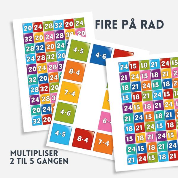 Fire p&aring; rad med 2 til 5- gangen!